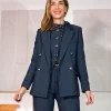 Blazer jeans botones