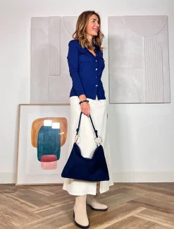 Bolso aros ideal marino