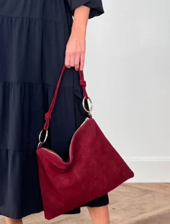 Bolso aros ideal marsala