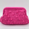 Bolso natural chic fucsia