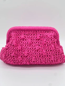 Bolso natural chic fucsia