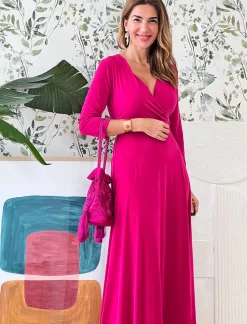 Bolso pochette seda bordada buganvilla