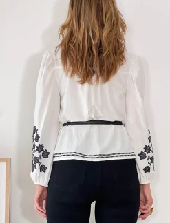 Camisa bordada Celine