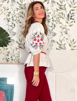 Camisa bordada Pipa
