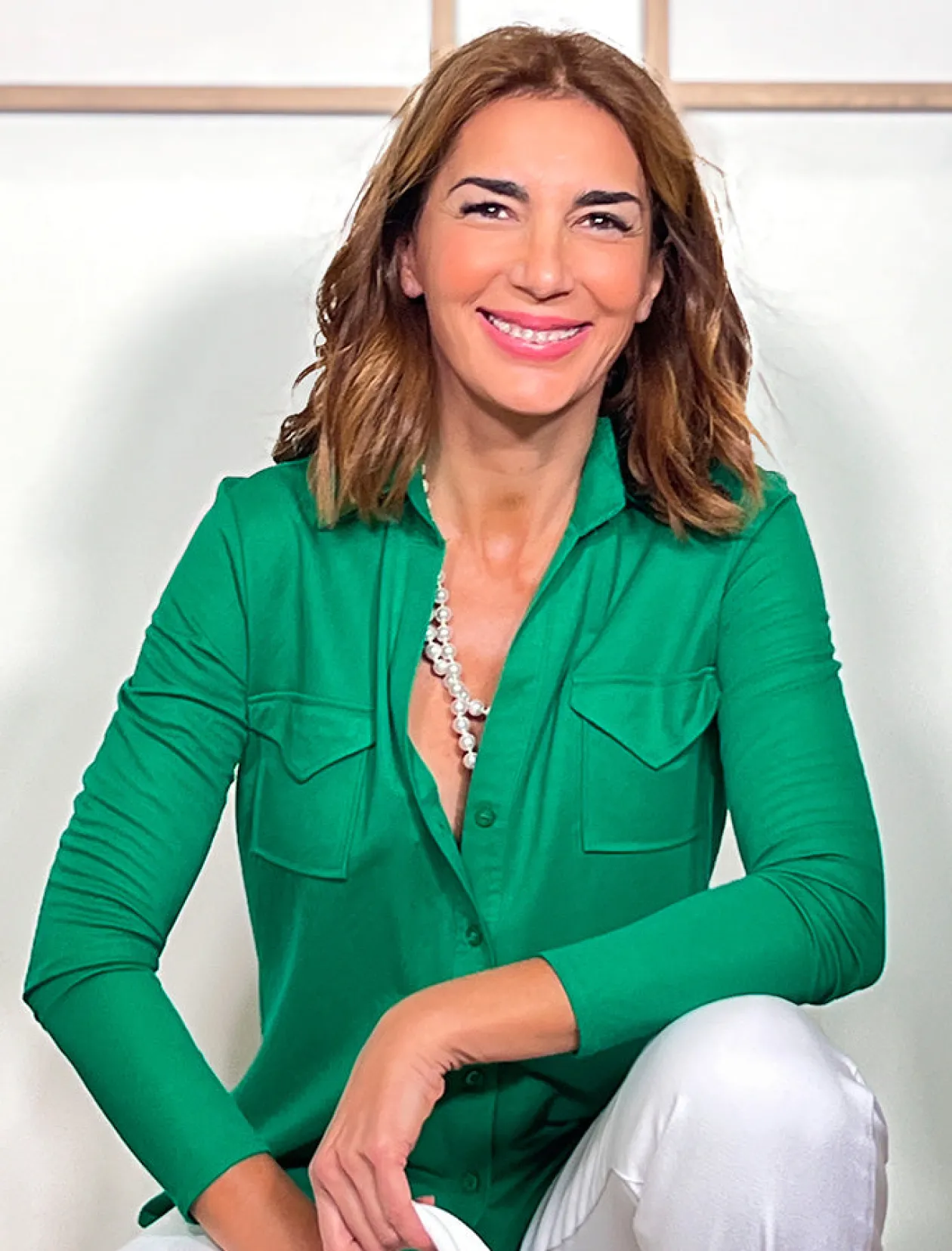 Camisa de viscosa para todo verde