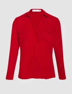 CAMISA DE VISCOSA PARA TODO ROJO