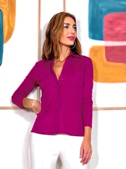 Camisa de viscosa para todo buganvilla