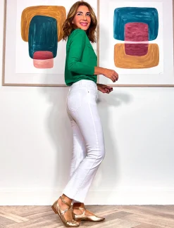 Camisa de viscosa para todo verde