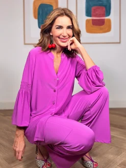 Camisa ideal para todo rosa
