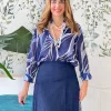 Camisa mar azul