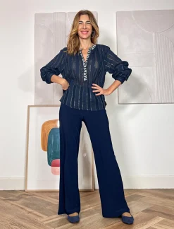 Camisa Roberta boho marino