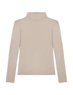 Camiseta de viscosa suave beig