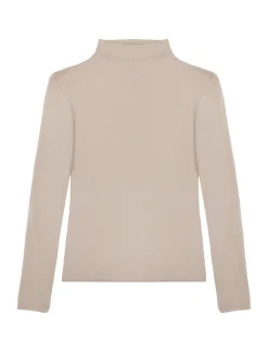 Camiseta de viscosa suave beig