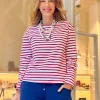 Camiseta marinera muy chic roja