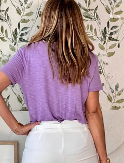 Camiseta muy soft lila