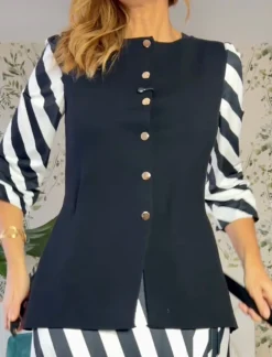 chaleco bonito negro