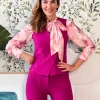 Chaleco chic buganvilla