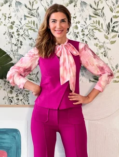Chaleco chic buganvilla