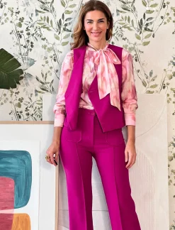 Chaleco chic buganvilla