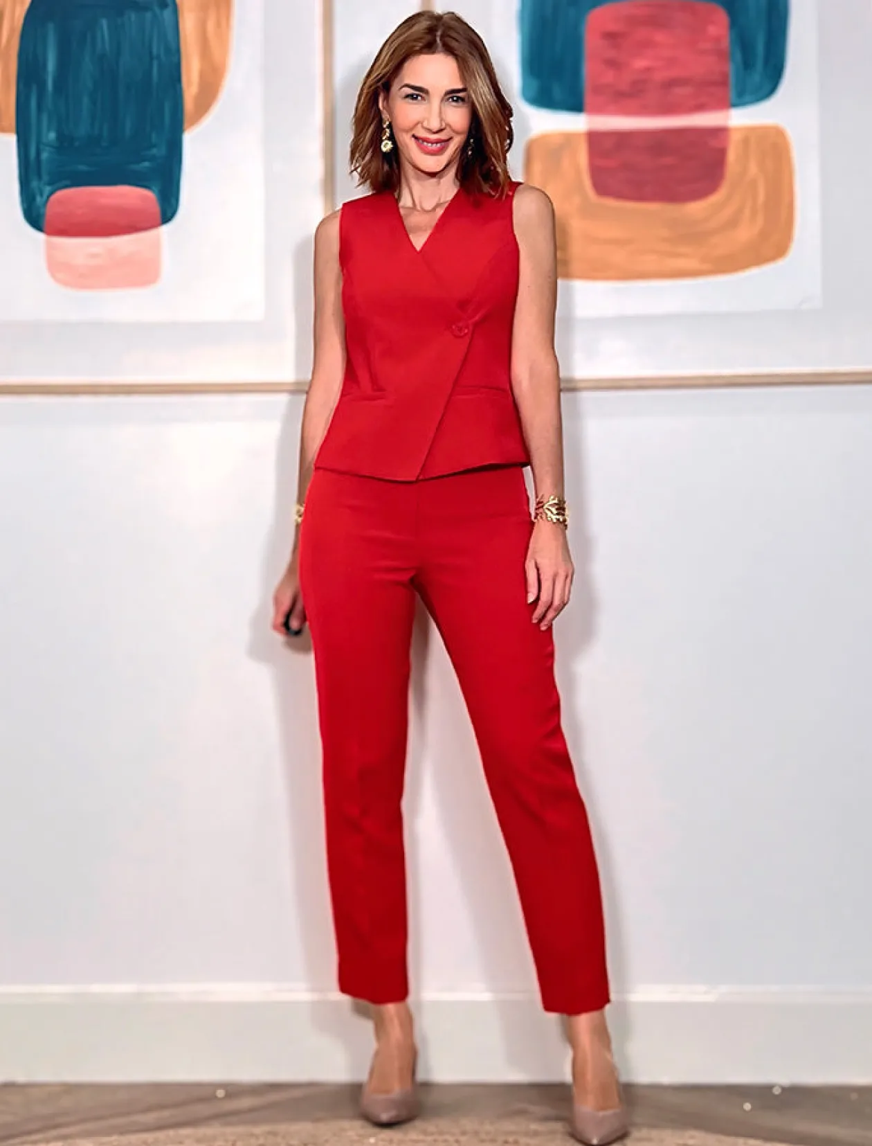Chaleco Chic rojo