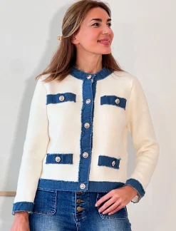 Chaqueta denim clara