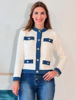 Chaqueta denim clara