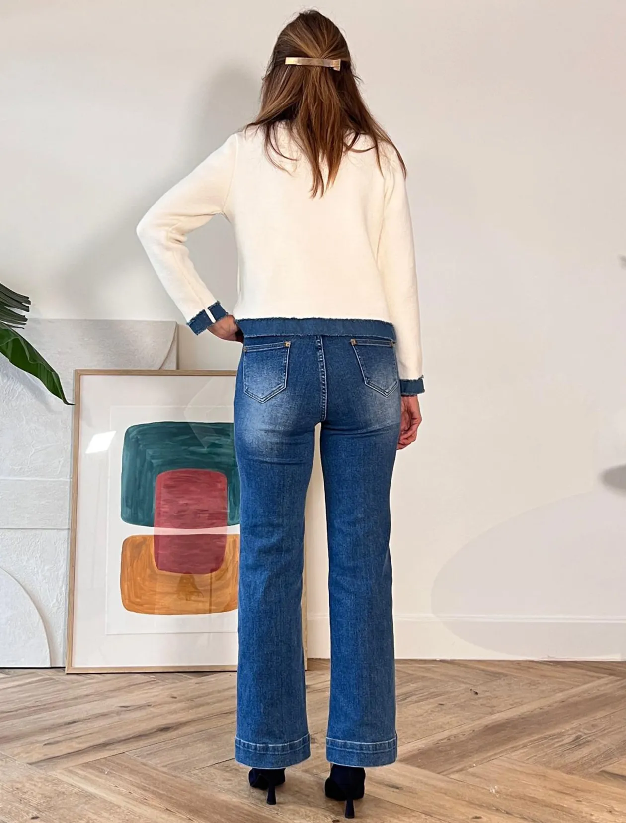 Chaqueta denim clara