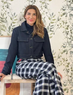 Chaqueta jeans vestida