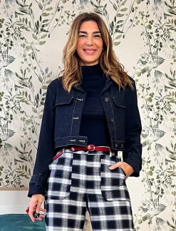 Chaqueta jeans vestida