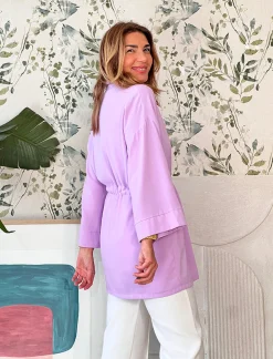 Chaqueta Kimono Muy Chic Lila