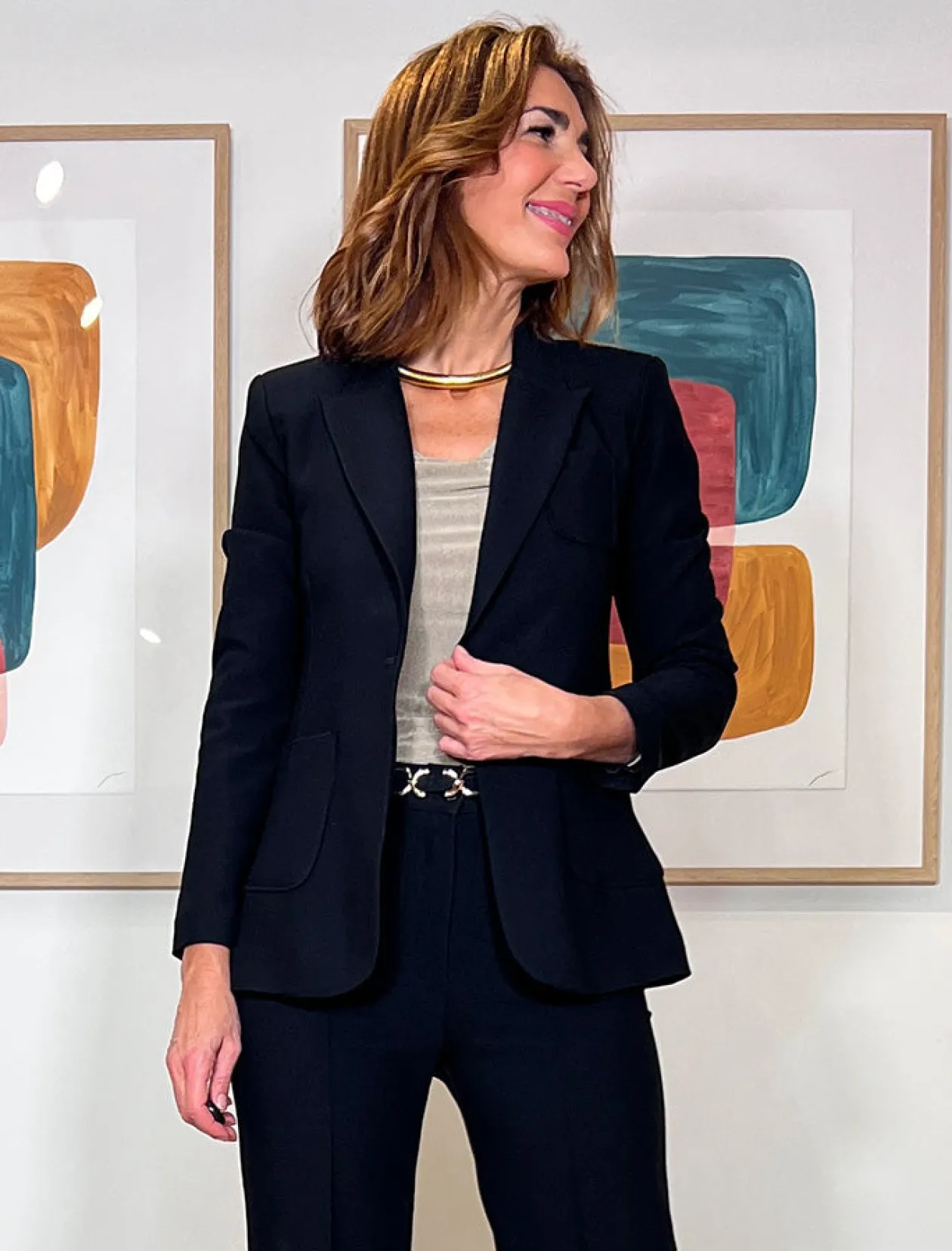 Chaqueta Slim chic negra