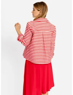 Chaqueta superbonita rayas rojas