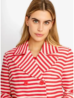 Chaqueta superbonita rayas rojas