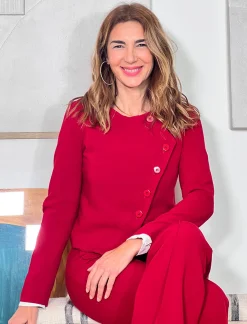 Chaqueta Valerie chic marsala