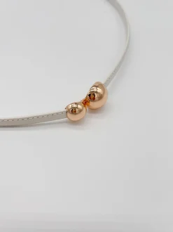 CINTURON FINO SILVERIO BLANCO