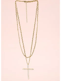 Collar cruz amor