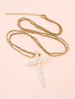 Collar cruz amor