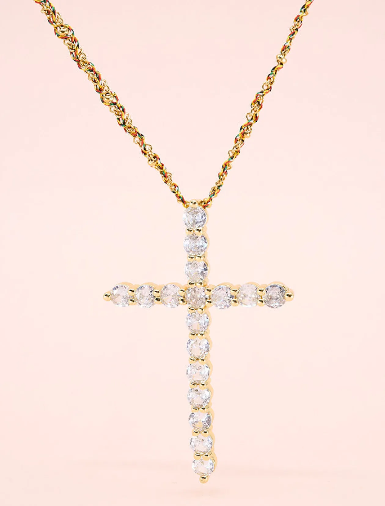 Collar cruz amor