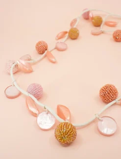 COLLAR EMERALD ROSADO