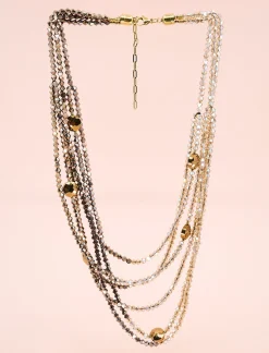 Collar esmeralda tostado