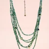 Collar esmeralda verde