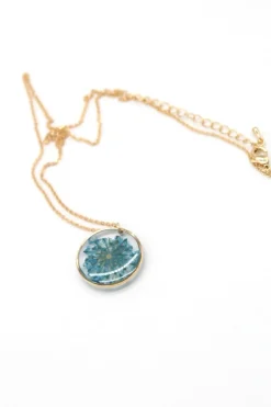 Collar mini chic azul