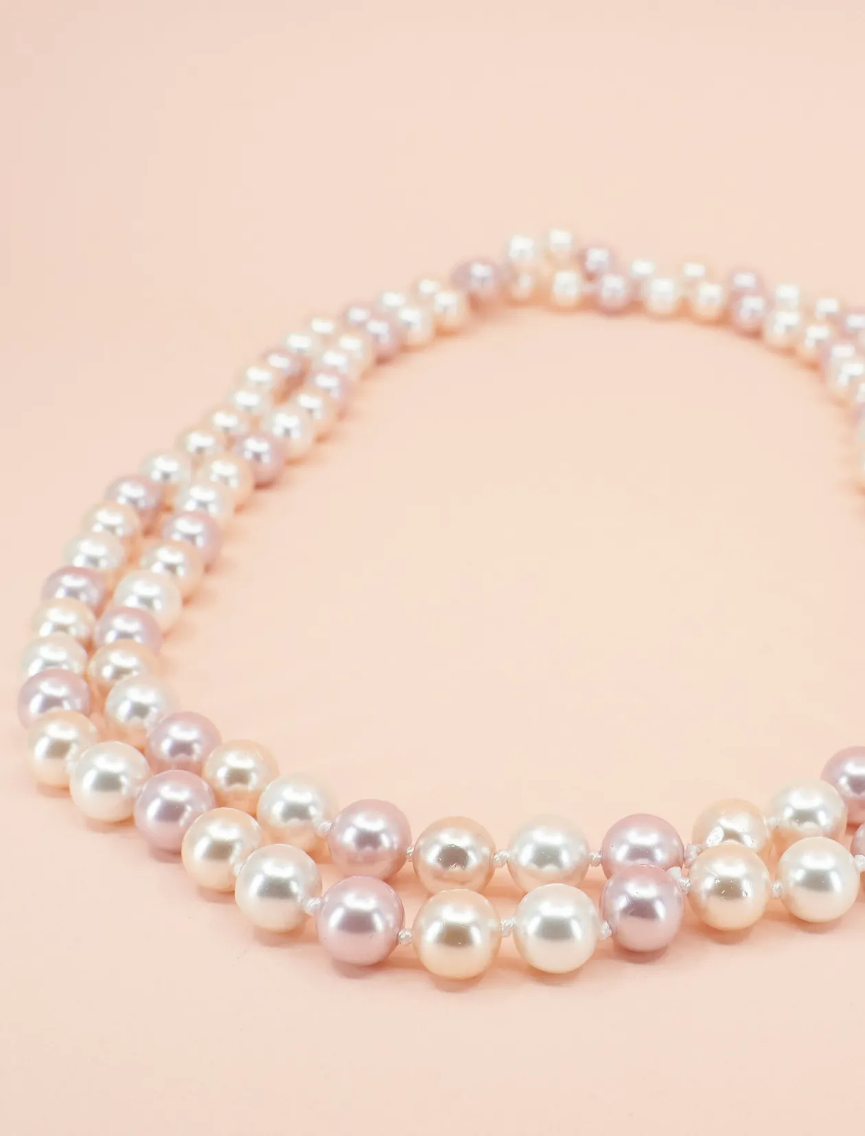 COLLAR PEARLS ROSADAS