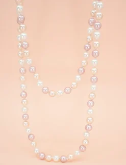 COLLAR PEARLS ROSADAS