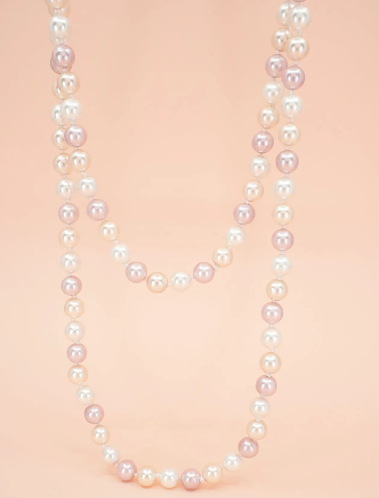 COLLAR PEARLS ROSADAS