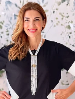 Collar precioso blanco