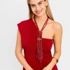 Collar precioso rojo