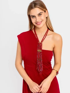 Collar precioso rojo
