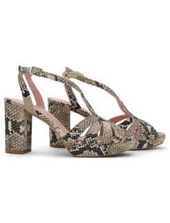 Estrella Print tacón ancho