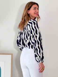 Jeans botones chic blanco